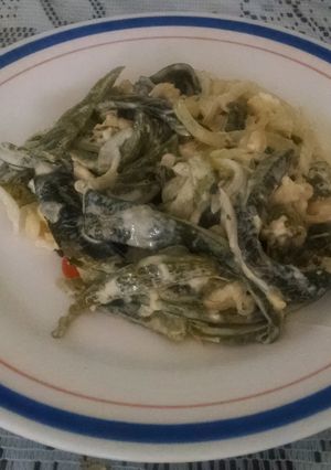 Una foto de Rajas con crema