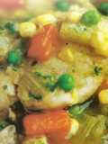 File de frango com vegetais