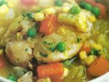 File de frango com vegetais