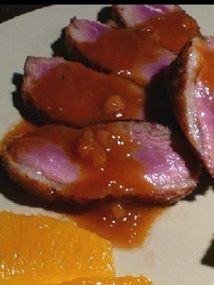 Una foto de Pato asado a la Naranja