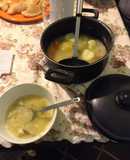 Sopa de verduras con arroz integral yamani