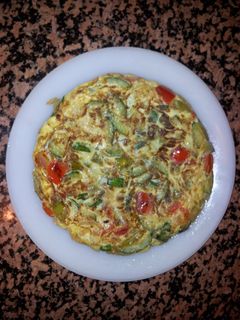 Una foto de Tortilla de verduras saludable