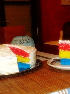 Una foto de Torta Arcoiris
