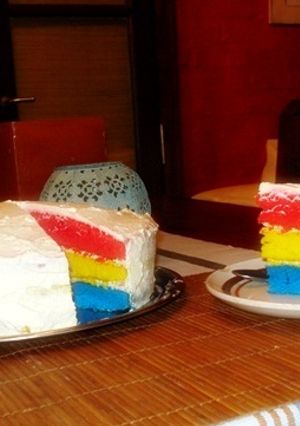 Una foto de Torta Arcoiris