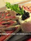 Canapés variados fríos
