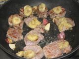 Medallones de solomillo picantes al plátano 