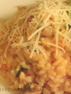 Una foto de Risotto de Champiñones y Tomates C.U