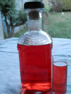 Una foto de Licor de fresas