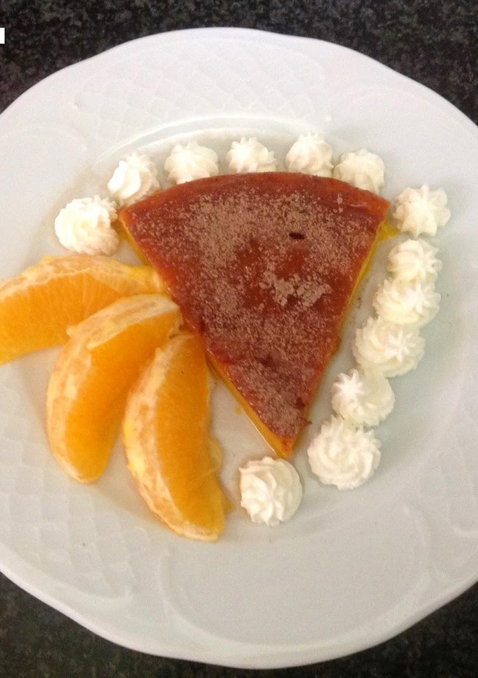 Una foto de Flan de naranja AMC
