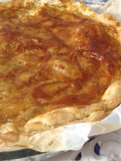 Una foto de Tarta de manzana hojaldrada