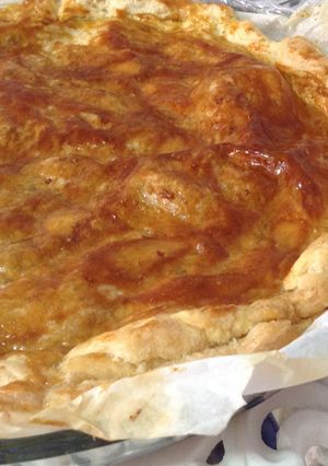 Una foto de Tarta de manzana hojaldrada
