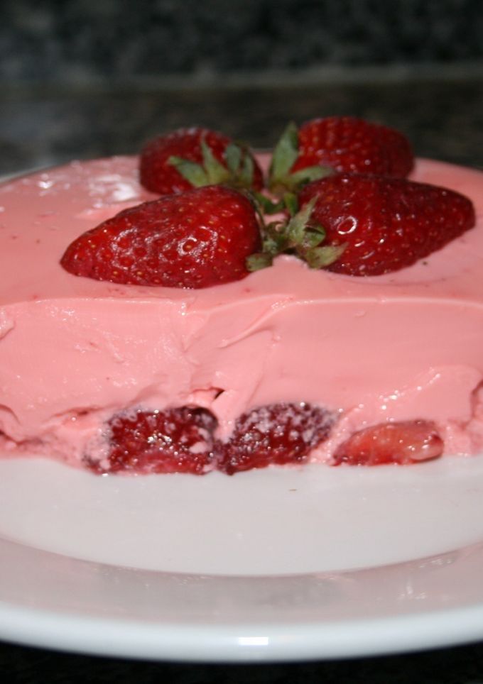 Una foto de Gelatina de fresa