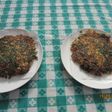Torta de avena con espinacas