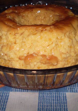 Una foto de Flan de huevos casero de vainilla