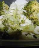 Ensalada tibia de brócoli y fideos