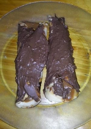 Una foto de Crepes rellenos con crema de nuez
