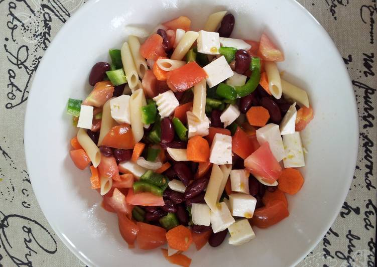 Ensalada multicolor para plato único