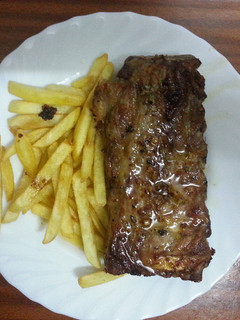Una foto de Costillas de cerdo al grill
