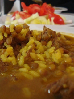 Una foto de Lentejas con arroz en olla rápida
