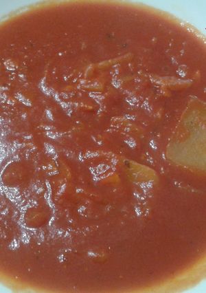 Una foto de Salsa de tomate picante murciana al vino