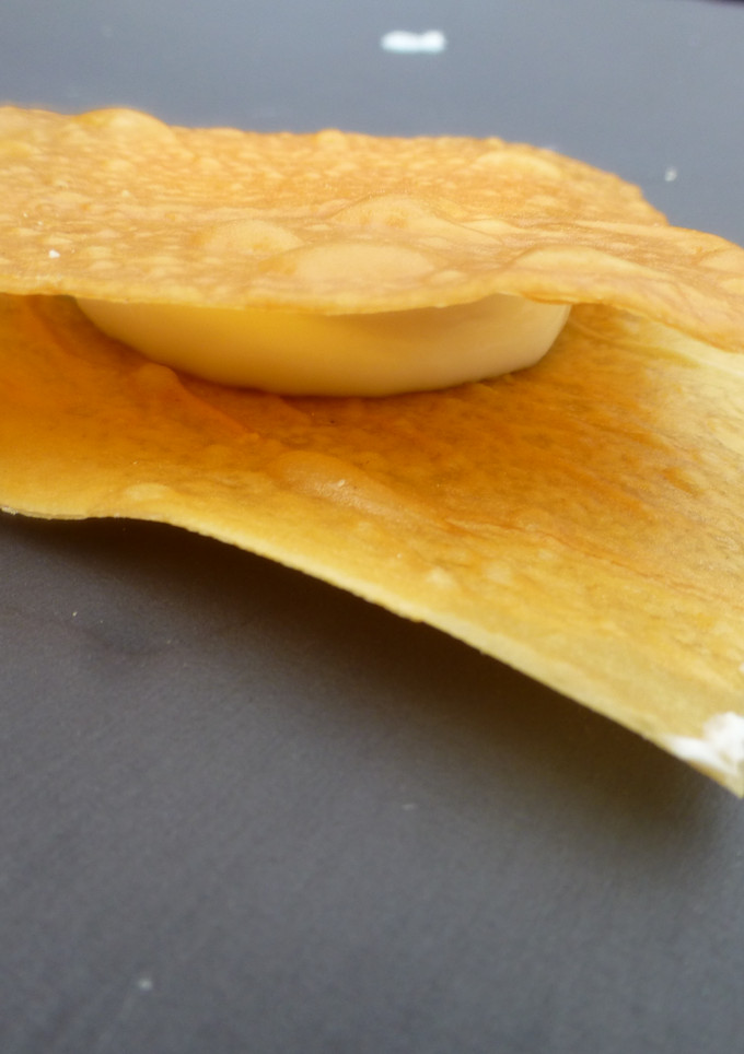 Una foto de Canapé de queso