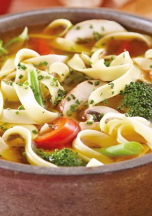 Una foto de Sopa de tallarines