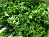 Ensalada de rúcula y queso