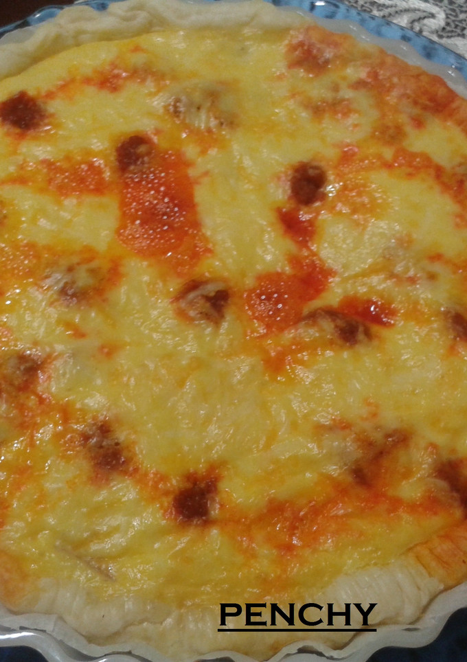 Una foto de Quiché de sobrasada mallorquina