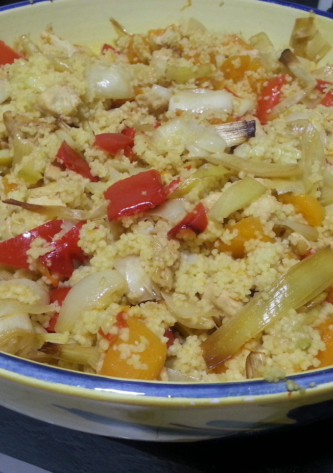 Una foto de Couscous con verduras