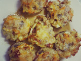 Champiñones rellenos de jamón y queso azul gratinado
