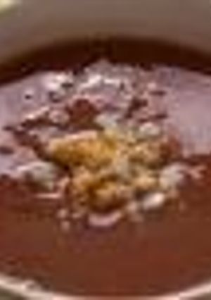 Una foto de Sopa de frijoles colombianos