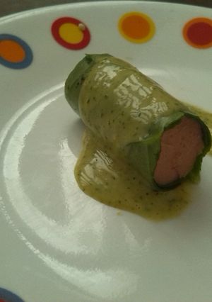 Una foto de Rollo de espinaca