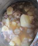 Carne estofada en olla a presión
