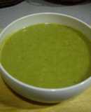Crema verde con pollo sin crema