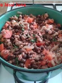 Una foto de Carne molida a la mexicana con tocino