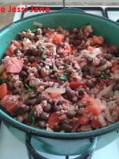 Una foto de Carne molida a la mexicana con tocino