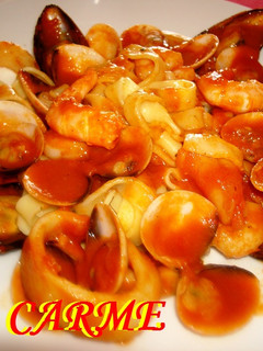 Una foto de Tagliatelle a la marinera