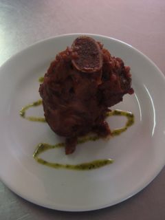 Una foto de Osobuco de ternera en salsa