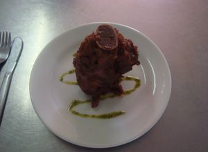 Una foto de Osobuco de ternera en salsa