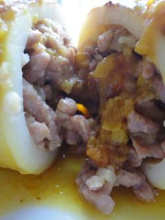 Una foto de Calamares rellenos de carne