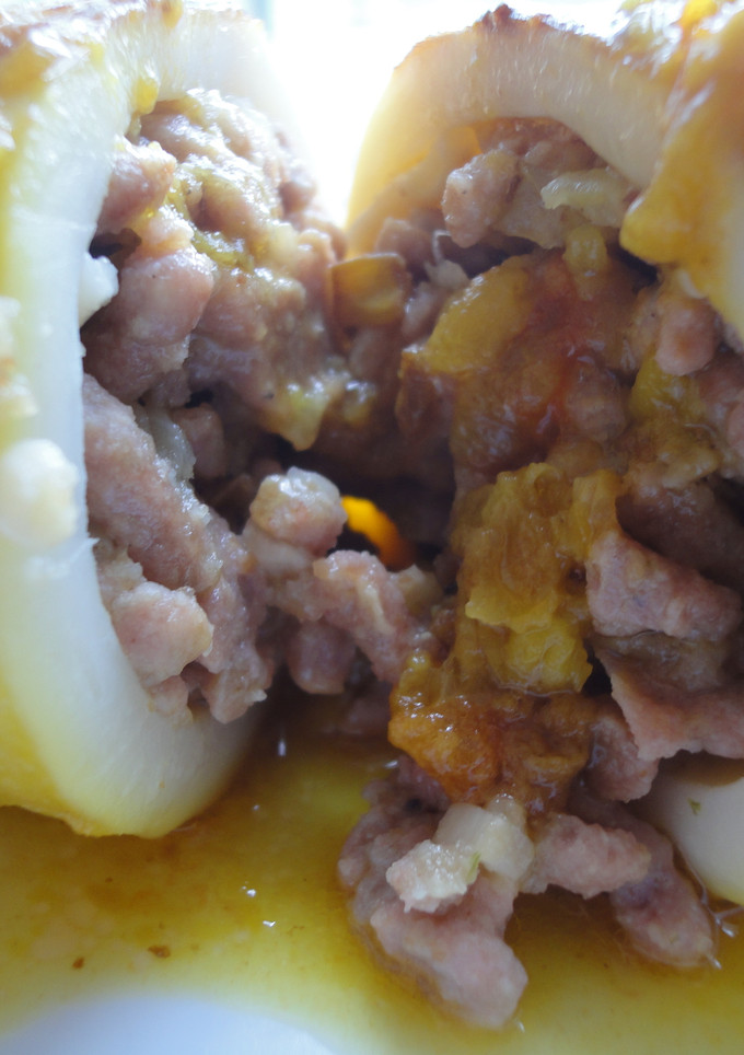 Una foto de Calamares rellenos de carne