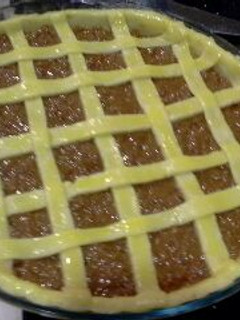 Una foto de Pastafrola de batata y dulce de leche