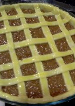 Una foto de Pastafrola de batata y dulce de leche