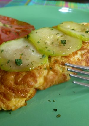 Una foto de Tortilla francesa de calabacín