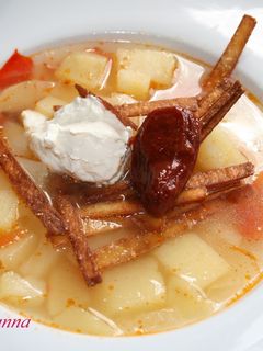 Una foto de Sopa de Patata a la mexicana