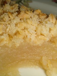 Una foto de Postre de manzanas crocante (Apple crip)