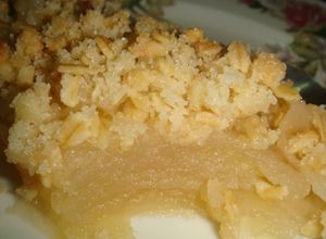 Una foto de Postre de manzanas crocante (Apple crip)