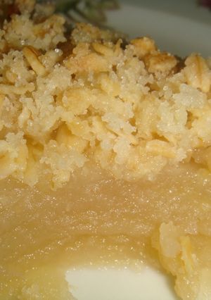 Una foto de Postre de manzanas crocante (Apple crip)