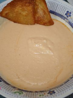 Una foto de Crema de fríjol