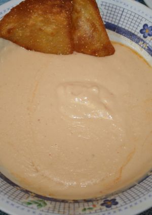 Una foto de Crema de fríjol